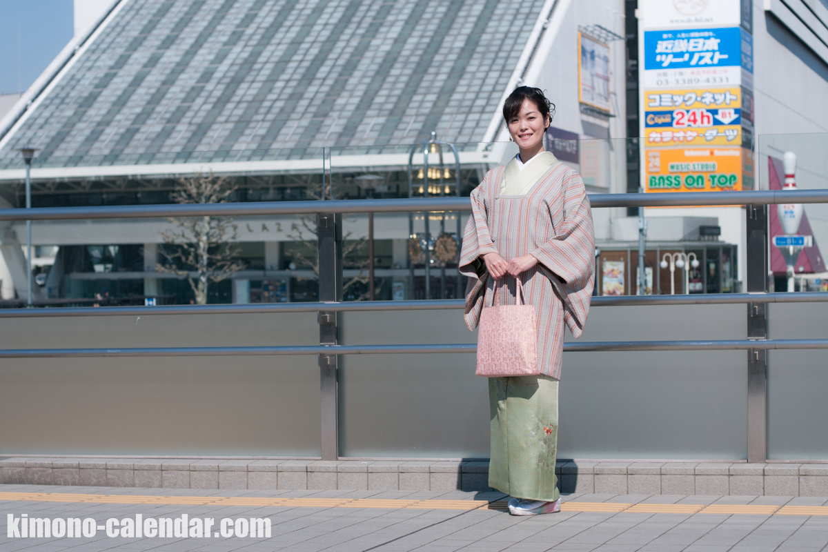 正絹 付け下げ 袋帯 袷