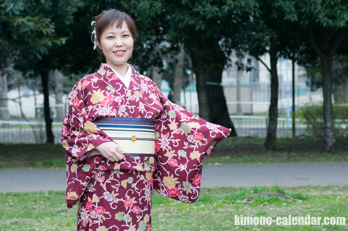 半幅帯 単 ウール