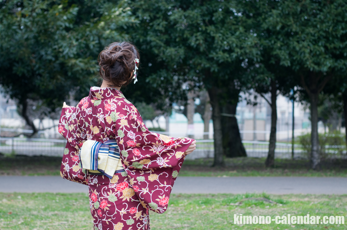 半幅帯 単 ウール