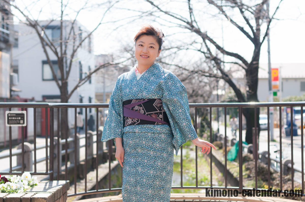 ウール 単 半幅帯