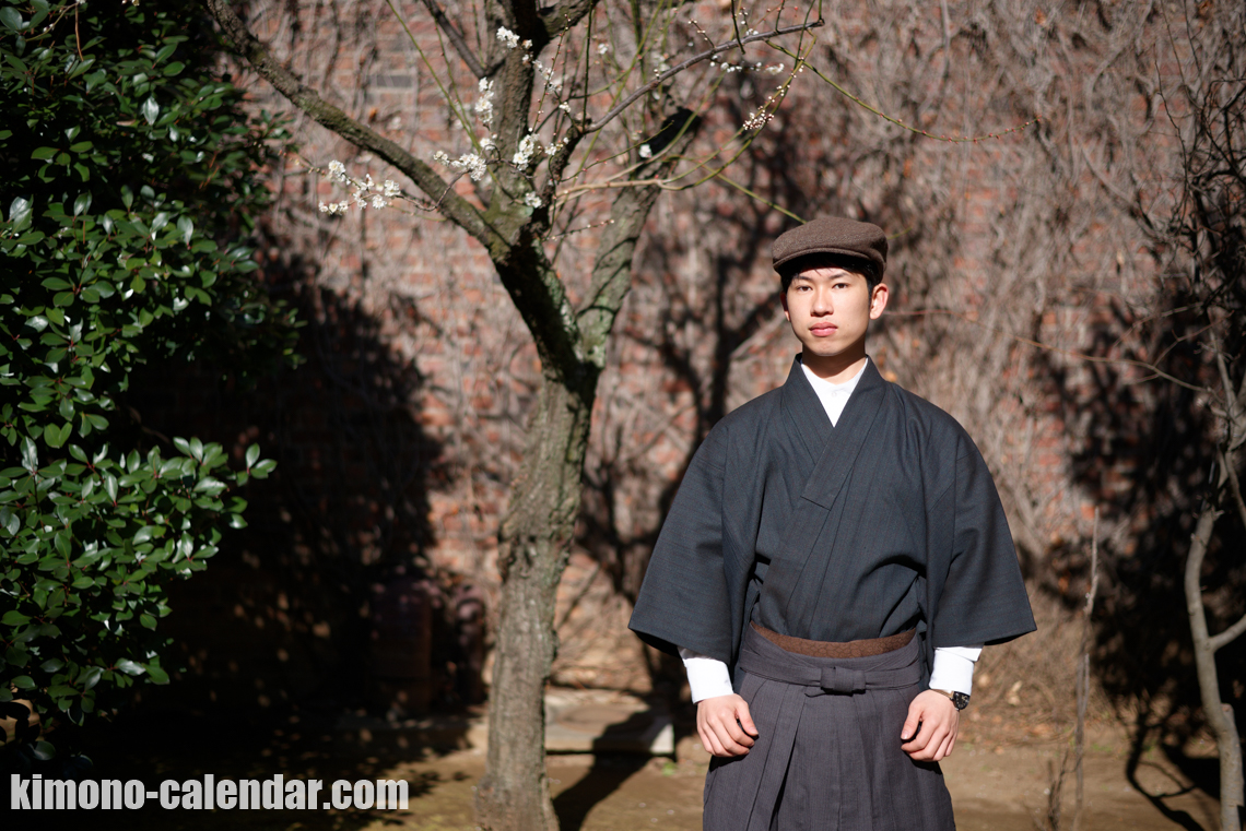 袴姿の男性