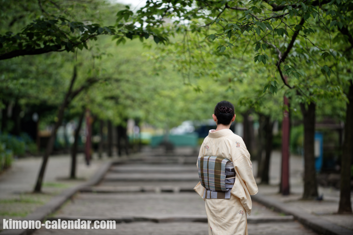 女性の上半身後姿写真